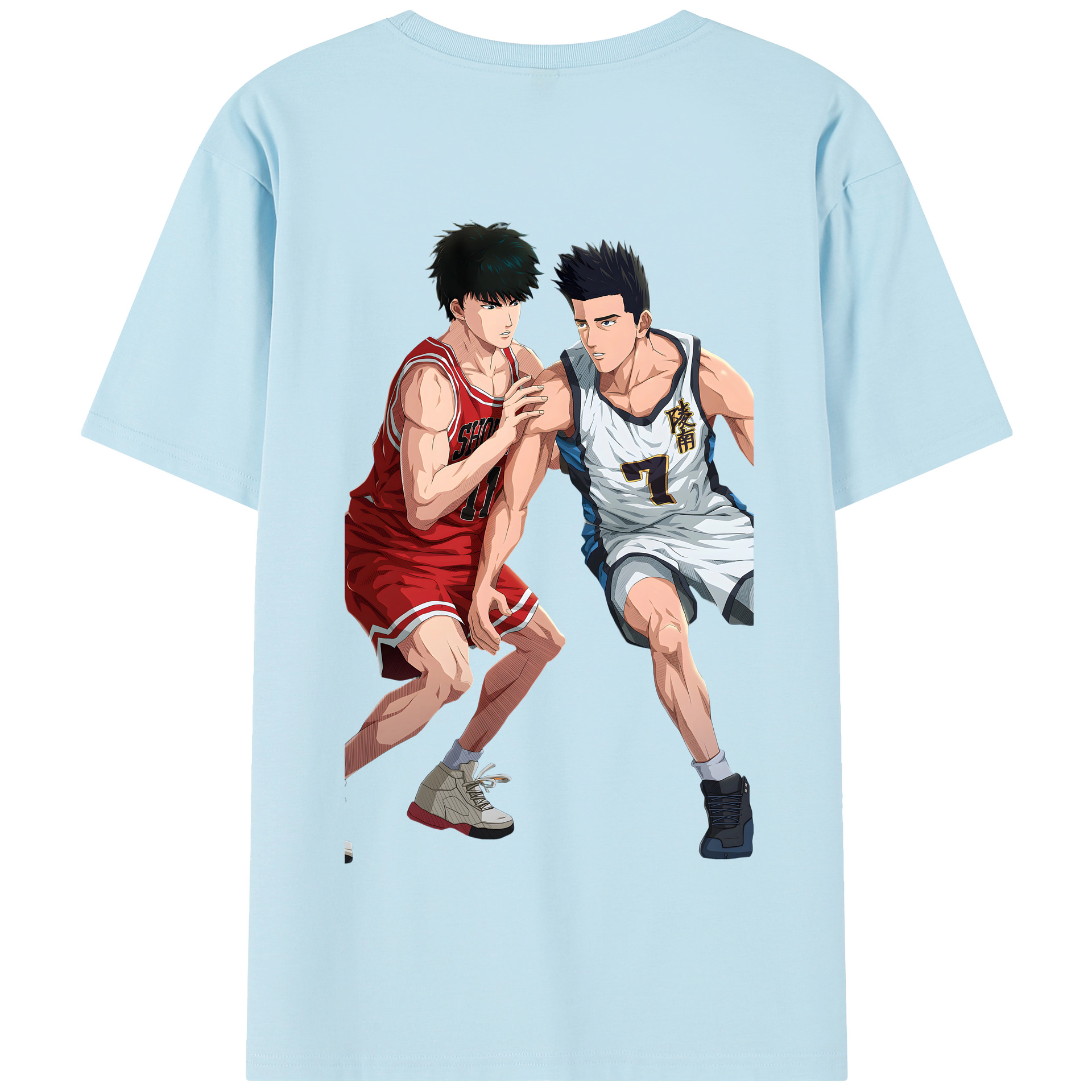 SLAM DUNK／スラムダンク 綿100％半袖Tシャツ（背面プリント）